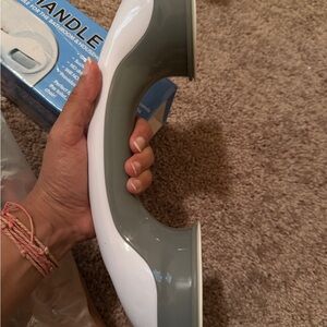 Shower Grab Bars suction handles for Seniors, Safety rods, renter friendly, apar